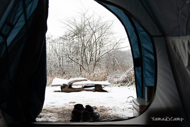 小板まきばの里　雪中キャンプ